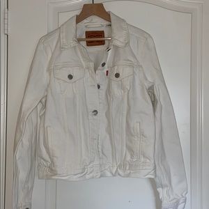 White Levi Jean Jacket